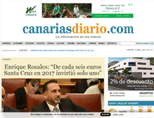 Tablet Screenshot of canariasdiario.com